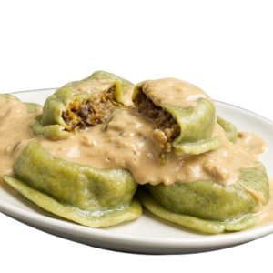 sorrentinos de hongos de pino